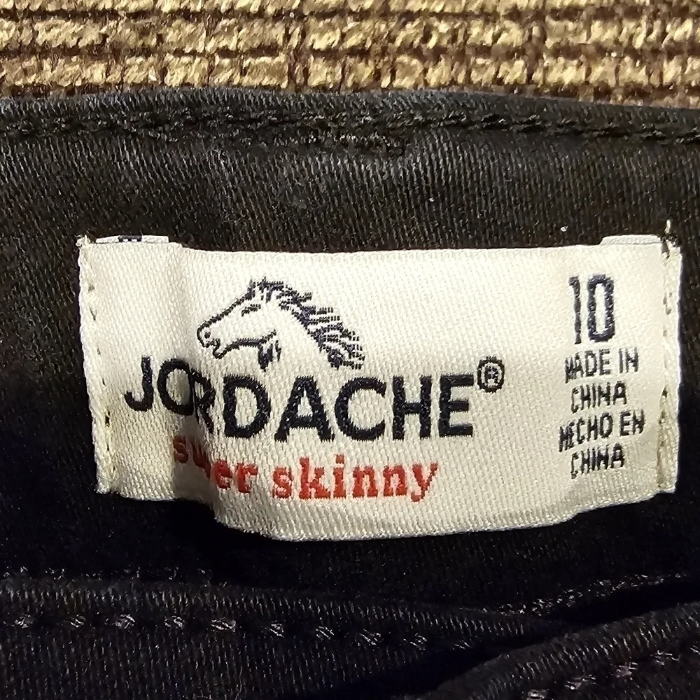 6/20 Jordache Black Skinny Jeans Size 10 Girl